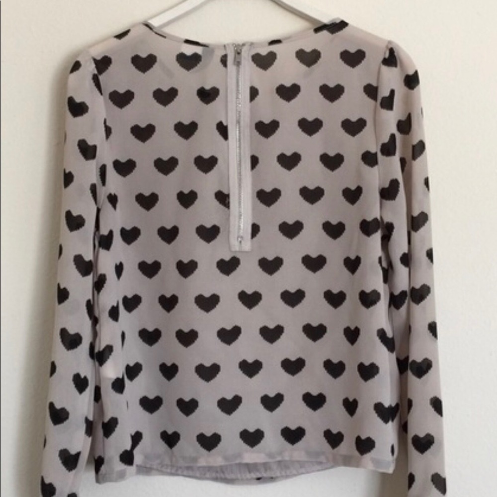 Cute Heart H&M top size XS
